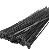 Orret Home 100 Adet Kablo Bağı Seti, Amerikan Kelepçesi, Cırt Elektrik Kablo Bağı, Dayanıklı ve Çok Yönlü Kullanım için İdeal, Organizasyon ve Düzenleme (Siyah, 4.8x380mm)