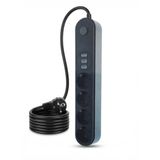 Orret Home 10A Akım Korumalı Uzatma Kablosu 4 Priz 3 USB Girişli 2 Metre Çoklu Priz, Termal Korumalı USB Şarjlı Priz Uzatma Kablosu, Açma Kapama Düğmeli Elektrik Prizi Çoklayıcı