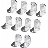 Orret Home 10’lu Metal Gönye Köşebent Seti – Deprem İçin Mobilya Sabitleyici L Demir, Dolap ve Raf Güçlendirme Ayağı, Dayanıklı Metal Köşebent Bağlantı Aparatı (40x40x40 Cm)