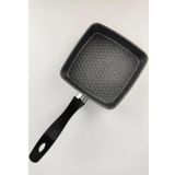 Orret Home 12 cm Granit Sos Tavası – Mini Tereyağı Tavası, Yapışmaz Küçük Tava, Yumurtalık, Sos ve Tereyağı Eritme İçin Tek Kişilik Mutfak Tavası (Kare)