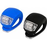 Orret Home 2 Adet Bisiklet Işığı Seti LED Flaşör – Ön Arka Bisiklet Lambası, USB’siz Pilli Işık, Su Geçirmez Bisiklet Aydınlatma, Silikon Gövdeli Güvenlik Işığı