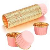 Orret Home 20 Adet Mini Muffin ve Cupcake Kalıbı – Yapışmaz Tek Kullanımlık Kağıt Kek Kalıbı, Isıya Dayanıklı, Renkli ve Pratik Pişirme Kabı, Muffin ve Cupcake Sunumuna Uygun (Pembe)