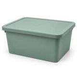 Orret Home 20 Litre Kapaklı Plastik Depolama Kutusu Organizer Kutu Çok Amaçlı Düzenleyici Saklama Kutusu Ev İçi Dolap İçi Oyuncak Kıyafet Banyo Mutfak Organizer Kutusu (Yeşil)