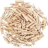 Orret Home 24 Adet Mini Ahşap Not Mandalı,Not Tutucu Dekoratif Mandal Çalışma Odası Ev Ofis İçin Küçük Mandallar (Natural)