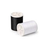 Orret Home 2X500 Metre Dikiş Ipi Seti Siyah Beyaz – Makine Ipi, Nakış Ipi, Dayanıklı Dikiş Ipliği, Hobi ve Terzilik Için Profesyonel Set - 01-Siyah