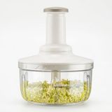 Orret Home 3 Bıçaklı Basmalı Rondo Doğrayıcı Manuel El Rondosu Paslanmaz Çelik Bıçaklı Soğan Doğrayıcı Sebze Meyve Salata Püre Havuç Doğrayıcı Pratik Mutfak Rondosu Şeffaf Hazneli El Blender (ASORTİ)