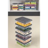 Orret Home 4 Adet Buzdolabı Organizeri, Buzdolabı Için Çok Amaçlı Saklama Kabı, Fresh Box, � - Çok Renkli