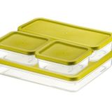Orret Home 4 Adet Buzdolabı ve Derin Dondurucu Saklama Kabı Seti, Fresh Box, Dolap Düzenleyici ve Buz Dolabı Organizeri, BPA İçermeyen PP Plastik,Gıdaları Taze Tutma,Mutfak Düzenleyici (Yeşil)