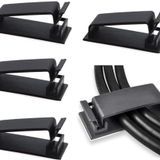 Orret Home 4 Adet Kendinden Yapışkanlı Kablo Yönetim Klipsleri, Çok Amaçlı Kablo Düzenleyiciler, Tel Klipler, TV, PC, Dizüstü, Ethernet Kablosu için Kablo Tutucu, Masaüstü ve Ev Ofis Kullanımı (Siyah)