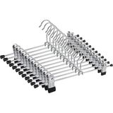 Orret Home 5’li Metal Pantolon ve Etek Askısı – 360° Dönebilen Kancalı, Ayarlanabilir Çoklu Askı, Dolap İçi Yer Tasarruflu Elbise Askısı, Pantolon, Etek, Şal, Çorap Düzenleyici Set (40 Cm)