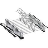 Orret Home 5’li Metal Pantolon ve Etek Askısı – 360° Dönebilen Kancalı, Ayarlanabilir Çoklu Askı, Dolap İçi Yer Tasarruflu Elbise Askısı, Pantolon, Etek, Şal, Çorap Düzenleyici Set (40 Cm)