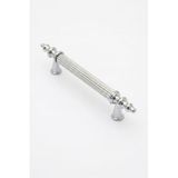 Orret Home 6 Adet Dekoratif Metal Dolap Kulpu Çekmece Kulpu Mobilya Kulpu Vintage Kulp Seti Şık Tasarım Dolap Sapı Çekmece Sapı Kapak Kulpu (Gümüş, 170 Mm)