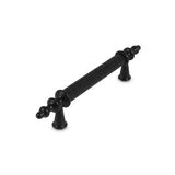 Orret Home 6 Adet Dekoratif Metal Dolap Kulpu Çekmece Kulpu Mobilya Kulpu Vintage Kulp Seti Şık Tasarım Dolap Sapı Çekmece Sapı Kapak Kulpu (Siyah, 140 Mm)