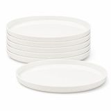 Orret Home 6’lı Plastik Tabak Seti, 23,5 cm Kırılmaz ve Tekrar Kullanılabilir Servis Tabağı, Piknik Kamp Mangal Barbekü Parti ve Günlük Kullanım İçin Hafif Tabak