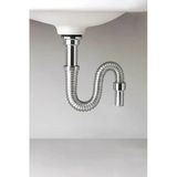 Orret Home 80 Cm Krom Körüklü Lavabo Gider Borusu – Esnek Metal Lavabo Sifon Hortumu, Uzatılabilir Gider Borusu, Banyo Ve Mutfak Lavaboları İ�