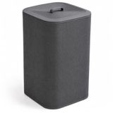 Orret Home 90 Litre İki Bölmeli Kirli Çamaşır Sepeti Çıkarılabilir Astarlı Kapaklı Katlanabilir Çamaşır Sepeti Laundry Basket Büyük Boy Çamaşırlık Organizer Gri