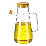 Orret Home 900 Ml Borosilikat Cam Yağdanlık,Termisil Isıya Dayanıklı Yağlık Ve Sirkelik,Zeytin Yağı,Limon Suyu Ve Sirke İçin Yağ Şişesi (1 Adet)