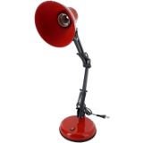 Orret Home Akrobat Tertial Masa Lambası – 360° Hareketli Oynar Başlıklı Metal Gövde, Masa Üstü Çalışma ve Kitap Okuma Lambası, Sağlam Malzeme ile Uzun Ömürlü Aydınlatma-Ev Tipi Ampül (Kırmızı)