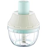Orret Home Basmalı El Rondosu 3 Bıçaklı Doğrayıcı Manuel Rondo Mutfak Doğrayıcı Sebze Soğan Sarımsak Parçalayıcı Paslanmaz Bıçaklı Mini Rondo