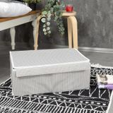 Orret Home Çok Amaçlı Kapaklı Sandık Tipi Hurç Organizer – Büyük Boy Saklama Kutusu – Dolap İçi, Yatak Altı ve Baza Altı İçin Sert ve Dayanıklı Depolama Çözümü – Katlanabilir (Gri, 50x40x19 Cm)