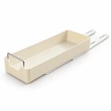 Orret Home Dolap İçi Raylı Organizer Çekmece 34 x 13,5 x 6,5 cm, Çekilebilir Plastik Dolap Düzenleyici, Mutfak Banyo Dolap İçi Organizer, Raylı Saklama Sepeti (Küçük)