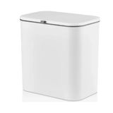 Orret Home Dolap Kapağına Asılabilir 15 Litre Çöp Kovası, Duvara Yapıştırılabilir Çift Tarafa Açılabilir Mutfak Çöp Kutusu, Banyo Çöp Kovası, Kapaklı Asma Çöp Kovası Organizer (Beyaz)