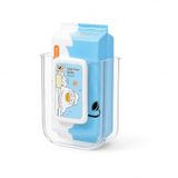Orret Home Duvara Yapıştırılabilir Islak Mendil Kutusu, Şeffaf Kırılmaz Plastik Mendillik Peçetelik, Yapışkanlı Duvar Tipi Islak Mendil Tutucu Organizer, Banyo Mutfak, 11,5 x 8,5 x 14 cm