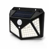 Orret Home Güneş Enerjili Solar Led Duvar Lambası, Hareket Sensörlü Bahçe Aydınlatma, Ip65 Suya Dayanıklı Dış Mekan Aplik, Kablosuz Güneş