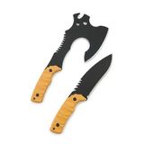 Orret Home Kamp Baltası ve Bıçak Seti Deri Kılıflı Outdoor Balta Bıçak Seti Kamp Bıçağı Avcı Bıçağı Çok Amaçlı Survival Set (ASORTİ RENK)