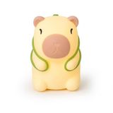 Orret Home Kapibara Gece Lambası 3 Renkli LED Şarjlı Masa Lambası, Dokunmatik Silikon Çocuk Gece Lambası, USB Type-C Şarjlı Bebek Uyku Işığı, Sevimli Hayvan Figürlü Başucu Lambası,Işıklı Oda Lambası