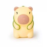 Orret Home Kapibara Gece Lambası 3 Renkli LED Şarjlı Masa Lambası, Dokunmatik Silikon Çocuk Gece Lambası, USB Type-C Şarjlı Bebek Uyku Işığı, Sevimli Hayvan Figürlü Başucu Lambası,Işıklı Oda Lambası