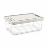 Orret Home Kilitli Saklama Kabı Şeffaf Organizer PP Plastik Gıda Saklama Kabı Kapaklı Buzdolabı Düzenleyici İstiflenebilir Çok Amaçlı Saklama Kutusu (12 Litre)