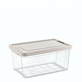 Orret Home Kilitli Saklama Kabı Şeffaf Organizer PP Plastik Gıda Saklama Kabı Kapaklı Buzdolabı Düzenleyici İstiflenebilir Çok Amaçlı Saklama Kutusu (9 Litre)