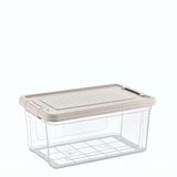 Orret Home Kilitli Saklama Kabı Şeffaf Organizer PP Plastik Gıda Saklama Kabı Kapaklı Sızdırmaz Buzdolabı Düzenleyici İstiflenebilir Çok Amaçlı Saklama Kutusu (9 Litre)