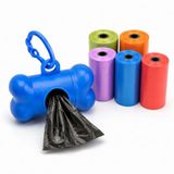 Orret Home Köpek Kaka Poşeti 6 Rulo + Askılı Dispenser Kılıf, Köpek Dışkı Poşeti, Kaka Torbası, Dışkı Torbası, Poşetlik, Evcil Hayvan Yürüyüş Temizlik Aksesuarı, Karışık Renk