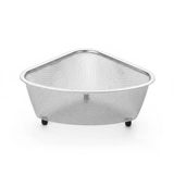Orret Home Paslanmaz Çelik Ayaklı Lavabo İçi Çöp Süzgeci – 18X13x10 Cm Hijyenik Ve Pratik Gider Filtresi, Bulaşık Süngeri Ve Tel Organizer
