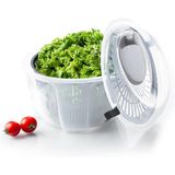 Orret Home Salata Kurutucu – Çevirmeli Sebze & Marul Kurutma Kabı, 4,5 L Manuel Dönerli Yıkama Kurutma Leğeni, Suyu Ayıran Çok Fonksiyonlu Spinner