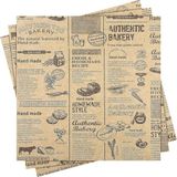 Orret Home Vintage Gazete Desenli Yağlı Kağıt – 50 Adet Kendinden Desenli Mutfak Sunum ve Sarma Kağıdı, Ekmek, Sandviç ve Fast Food Paketleme Kağıdı-Yağlı Kağıt (50)