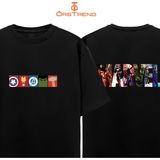 Ors Trend Marvel Avengers Baskılı Oversize Tişört - 0-Siyah - XL
