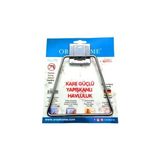 ORSA-602 Havluluk Askı Üçgen Metal Yapışkanlı Kare Askılı - 16'li Paket