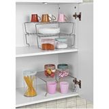 Orsa Home Krom Dolap İçi Düzenleyici Raf 31 cm Çok Amaçlı Mutfak Organizeri 3 Adet