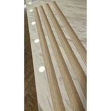 ORSAYAPI Parke Eşik Çıtası Kendinden Silikonlu Yapışkanlı Siber Meşe Renkli Alüminyum Profil 90 cm/4 Adet.