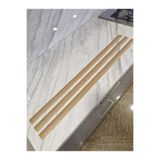 ORSAYAPI Parke Eşik Çıtası Kendinden Yapışkanlı Meşe Renkli Alüminyum Profil 90 cm/3 Adet.