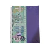 Orta Boy 4+1 Ayracli Defter 5 Konulu 150 Yaprak 1 Adet 4 Kareli 1 Cizgili Spralli Plastik Kapak Seperatorlu 18X25 Cm