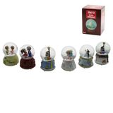 ORTA BOY - 8CM PİLLİ - IŞIKLI MÜZİKLİ KAR KÜRESİ CAM İNSAN FİGÜRLÜ - DESEN MİX RENKLİ HERHANGİ BİR TANESİ GÖNDERİLİR (5264)