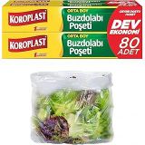 Orta Boy Buzdolabı Poşeti Dev Ekonomi 80’Li, Yeni Ekonomik Buzdolabı Poşeti Orta Boy 24X35 Cm, Bpa İçermez, Sızdırmaz Saklama Torbası, Meyve, Sebze, Yemek, Et, Tavuk, Gıda Saklama Torbası