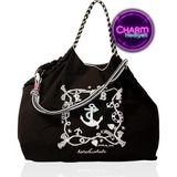 Orta Boy Günlük Veya Plaj Için Kadın Çantası 21-K Barcelona - 42x30x35 - Siyah