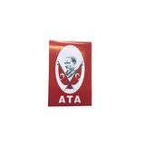 Orta İpli Kağıt Atatürk Bayrağı 40 Adet 13X8cm