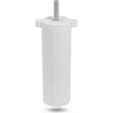 Orta Plastik Mobilya Koltuk Kanepe Ayağı 8 Adet Beyaz 14 - 19 cm 5/16 Vida (Vida Ölçüsüne Dikkat)
