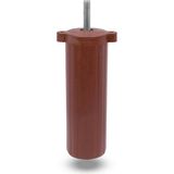 Orta Plastik Mobilya Koltuk Kanepe Ayağı Tek Adet Ceviz 10 - 14 cm 5/16 Vida (Vida Ölçüsüne Dikkat)